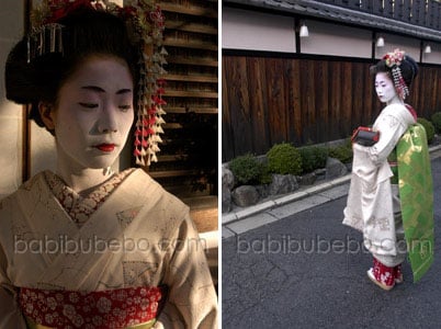 Geisha et maiko dans le quartier de Gion, Kyoto, Japon Geisha et maiko dans le quartier de Gion, Kyoto, Japon