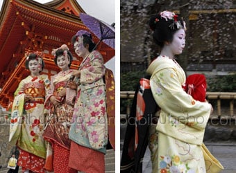 Geisha et maiko, Kyoto, Japon Geisha et maiko, Kyoto, Japon