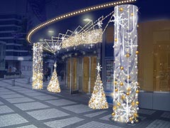 Illuminations de Noël au Hibiya Chanter, Tokyo, Japon