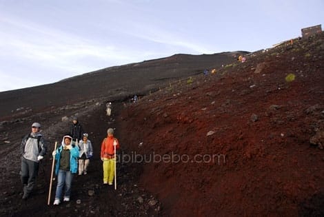 La descente du mont Fuji
