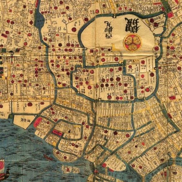 Carte de Edo, Japon