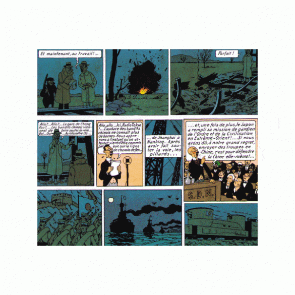 L’attentat de Moukden (18 septembre 1931) vu par Tintin