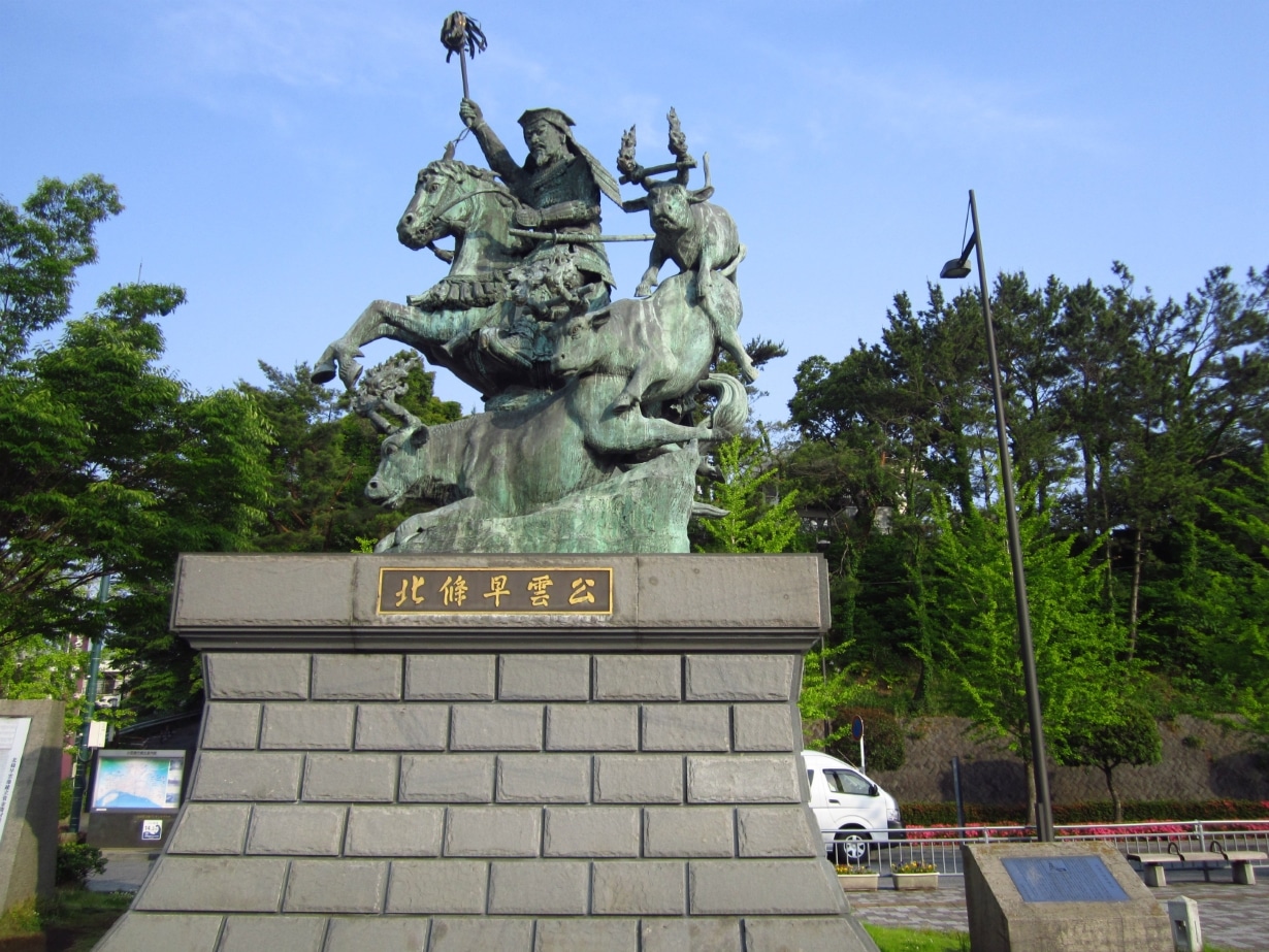 Statue de Hojo Soun à Odawara